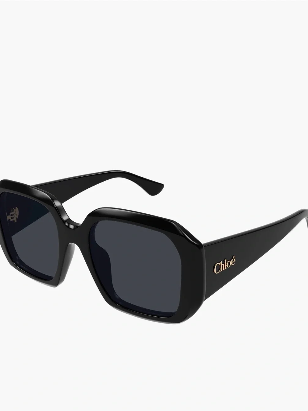 Chloé 54mm Square Sunglasses BLACK NWOT w case and cleaning cloth